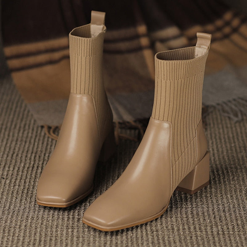 2023 Autumn Winter New Ankle Socks Shoes Women Fashion Large Size 42