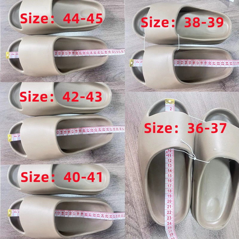 2023 Summer Cool Women Men Slippers Soft Sandals Women Beach Casual