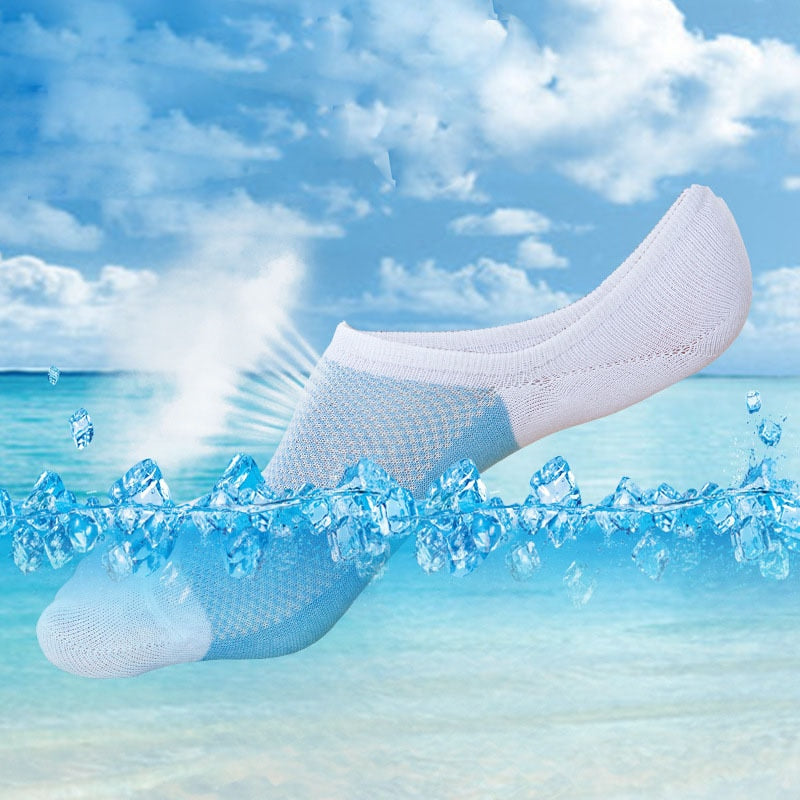 Men Socks Invisible Summer | Men Invisible Silicone Socks | Silicone