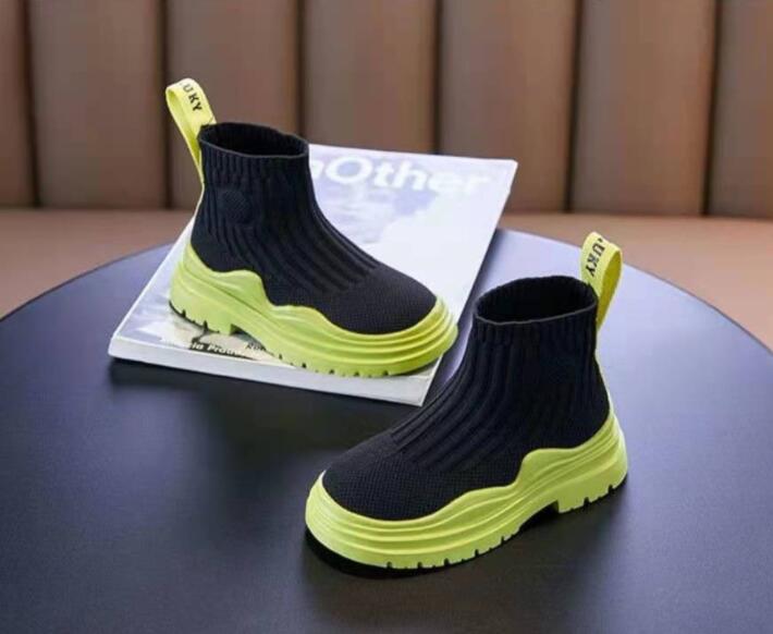 Boy/Girls shoes socks shoes 2022 spring high top boots breathable mesh