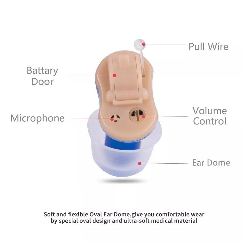Q10 Hearing Aids Audifonos for Deafness Elderly Adjustable Micro