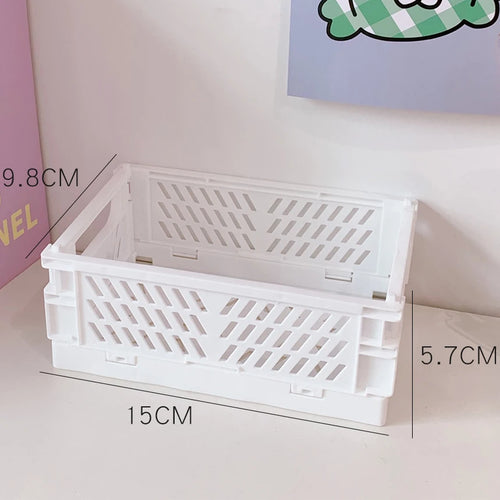 Large Double Door Open Folding Storage Box with Lid Wheels Stackable