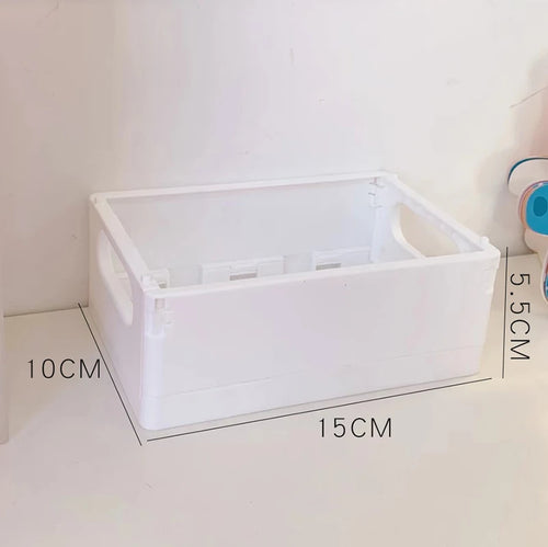 Large Double Door Open Folding Storage Box with Lid Wheels Stackable