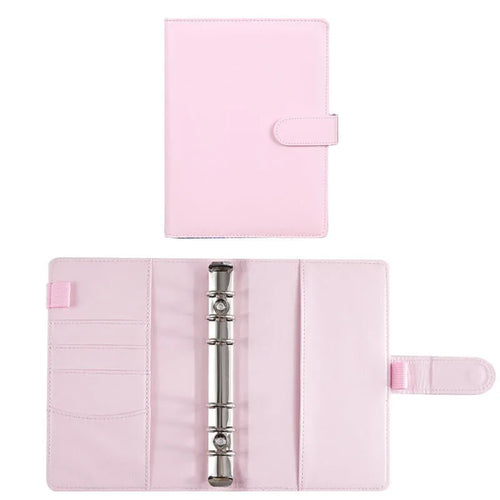 2023 Budget Binder A6 PU Leather Notebook Cash Envelopes System Set