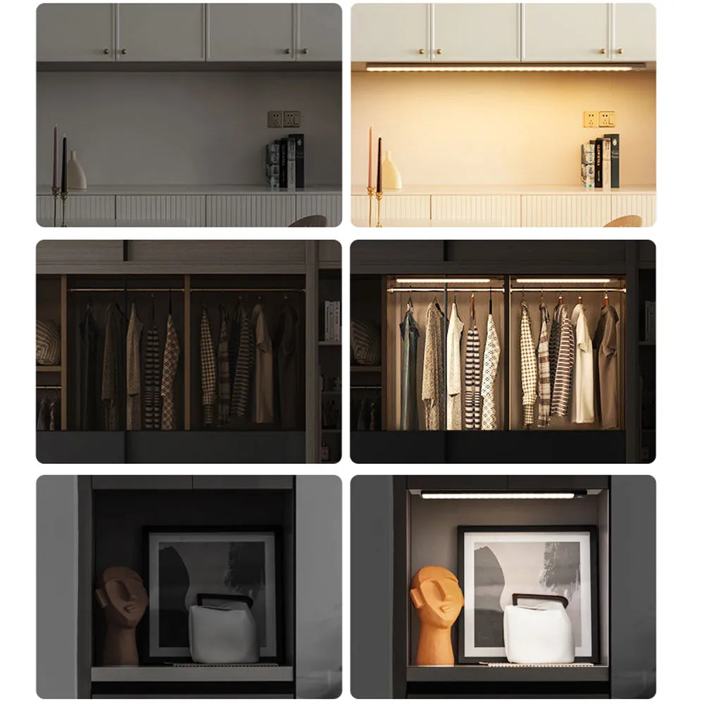 Motion Sensor Light Wireless LED Night Light USB Rechargeable Night