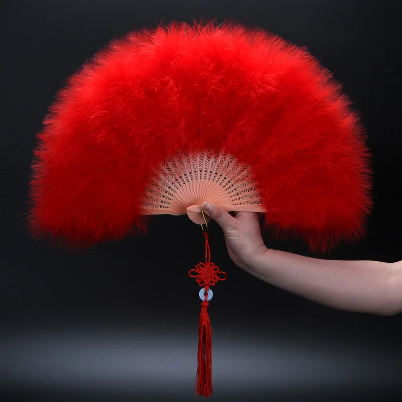 Peacock Feather Fan 1920s Great Gatsby Theme Party Dance Accessories