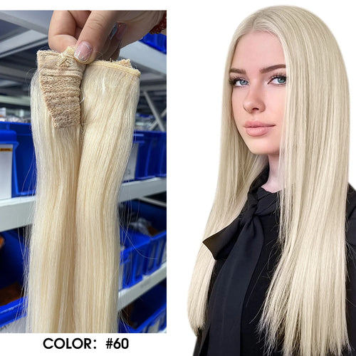 Full Shine Fish Line Hair Extensions Invisible Thread Hair Extension