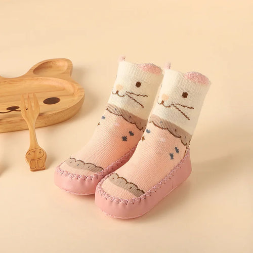 Toddler Indoor Sock Shoes Newborn Baby Socks Winter Thick Terry Cotton