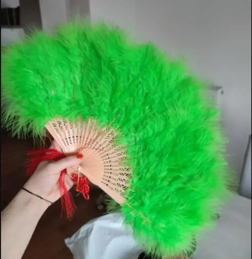 Peacock Feather Fan 1920s Great Gatsby Theme Party Dance Accessories