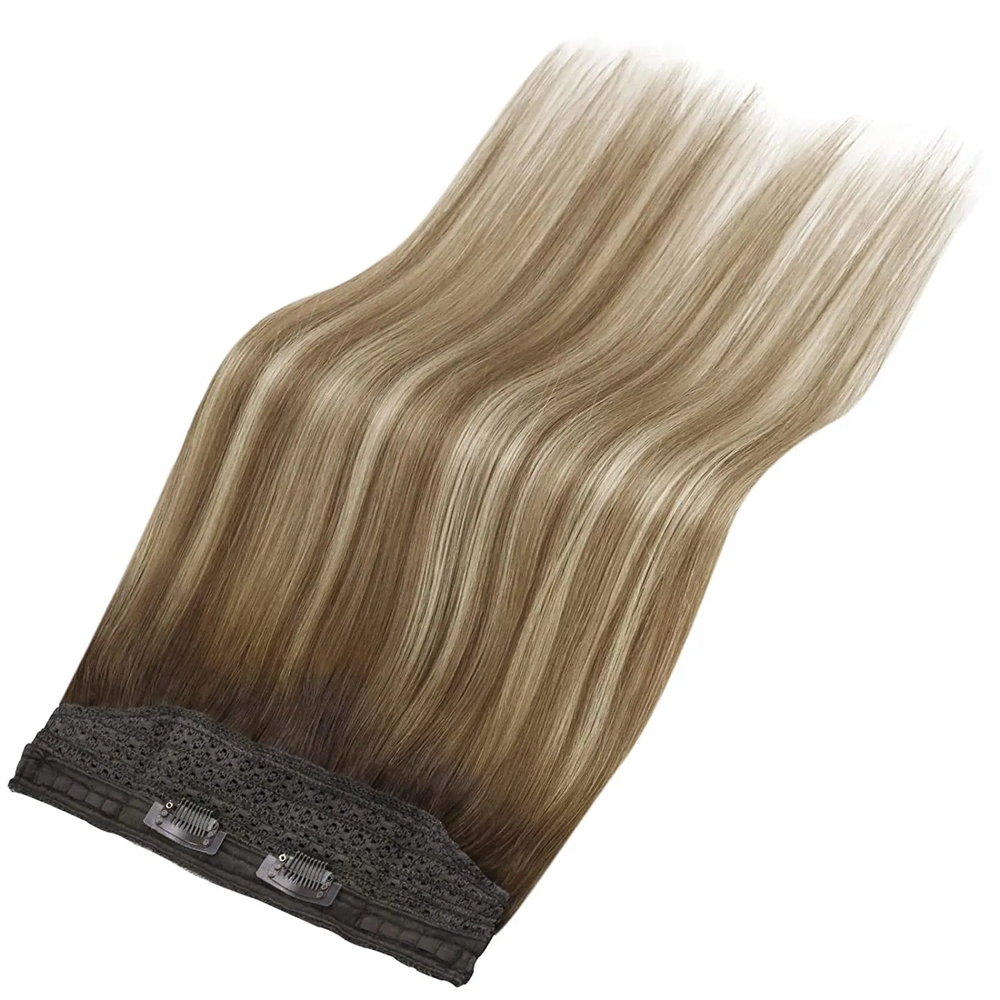 VeSunny Fish Line Human Hair Extension Wire Natural Hair OnePiece