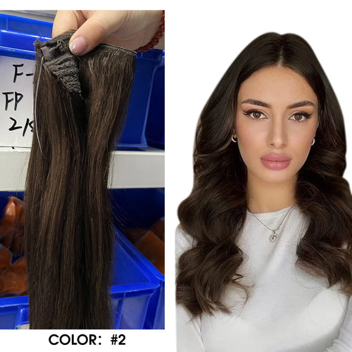 Full Shine Fish Line Hair Extensions Invisible Thread Hair Extension