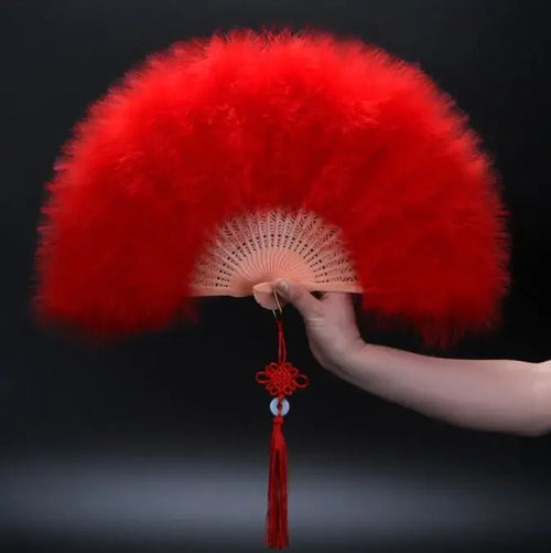 Peacock Feather Fan 1920s Great Gatsby Theme Party Dance Accessories