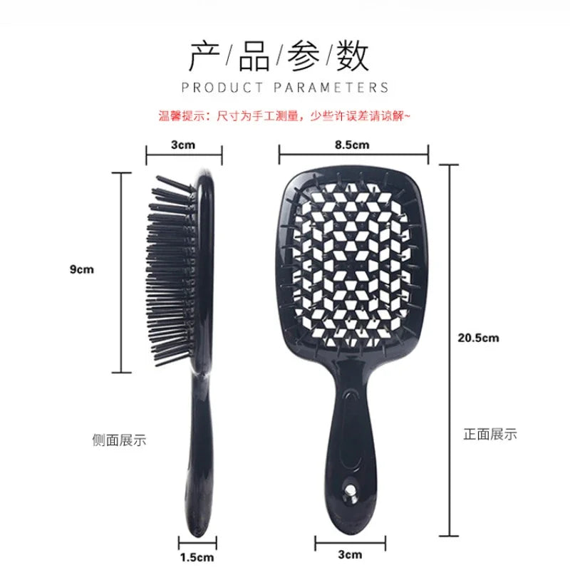 Tangled Hair Comb Detangling Hair Brush Massage Combs Hollow Out Wet