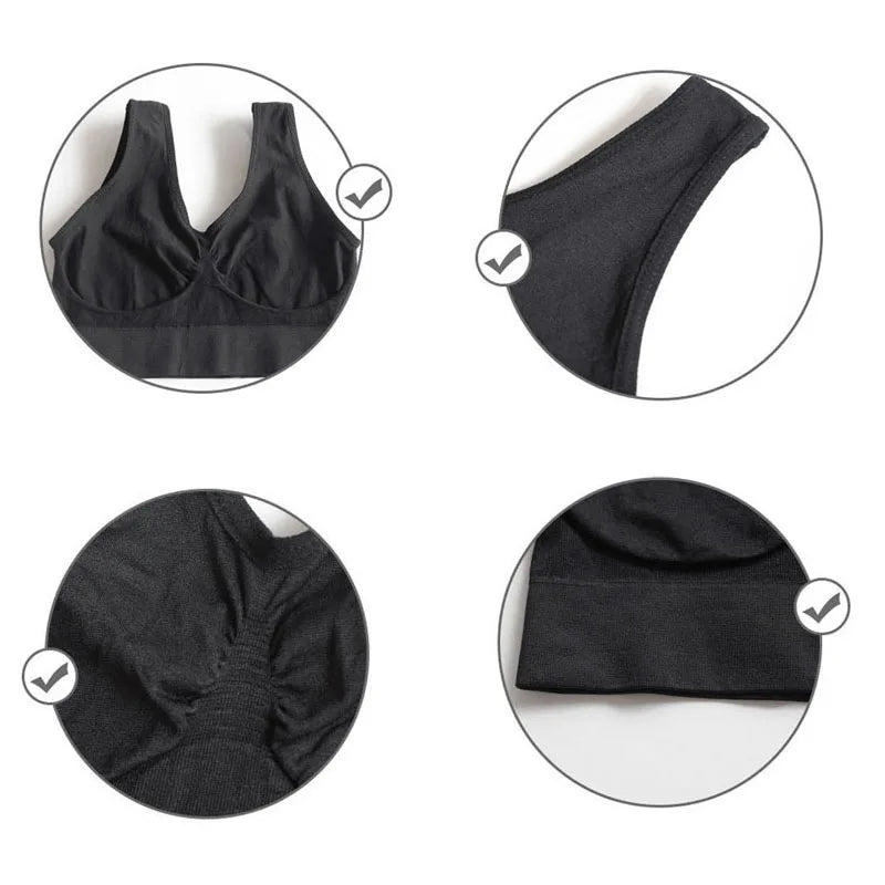 Women Sports Bra Without pad Sleep Brassiere Underwear sleep yoga