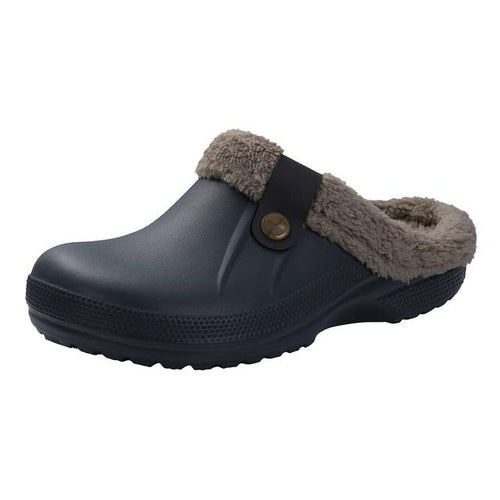 Shevalues Winter Plush Slippers For Women Men Soft Furry Slippers