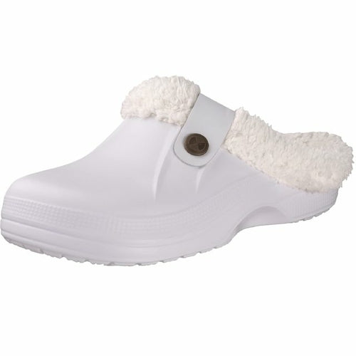 Shevalues Winter Plush Slippers For Women Men Soft Furry Slippers