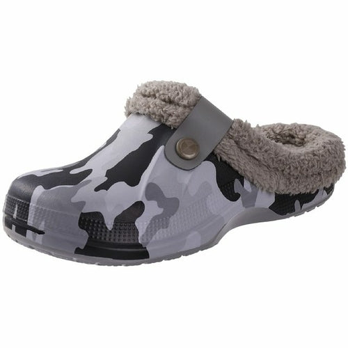 Shevalues Winter Plush Slippers For Women Men Soft Furry Slippers