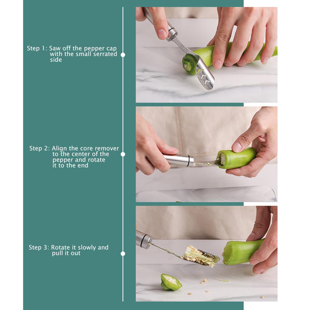 Tomato Core Remover | Vegetable Slicer | Pepper Remover | Deseeder
