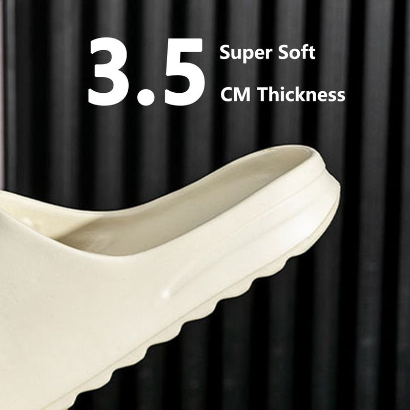 2023 Summer Cool Women Men Slippers Soft Sandals Women Beach Casual
