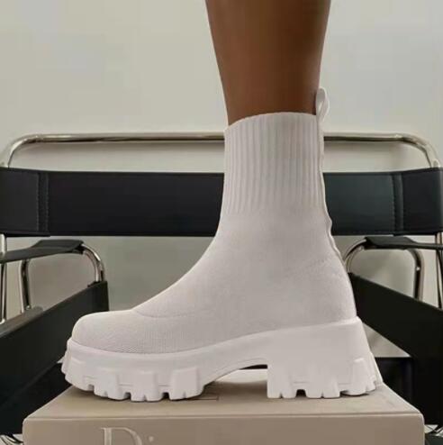 2023 New Women Luxury Brand Plus Size Women's Boots Couple Socks Shoes