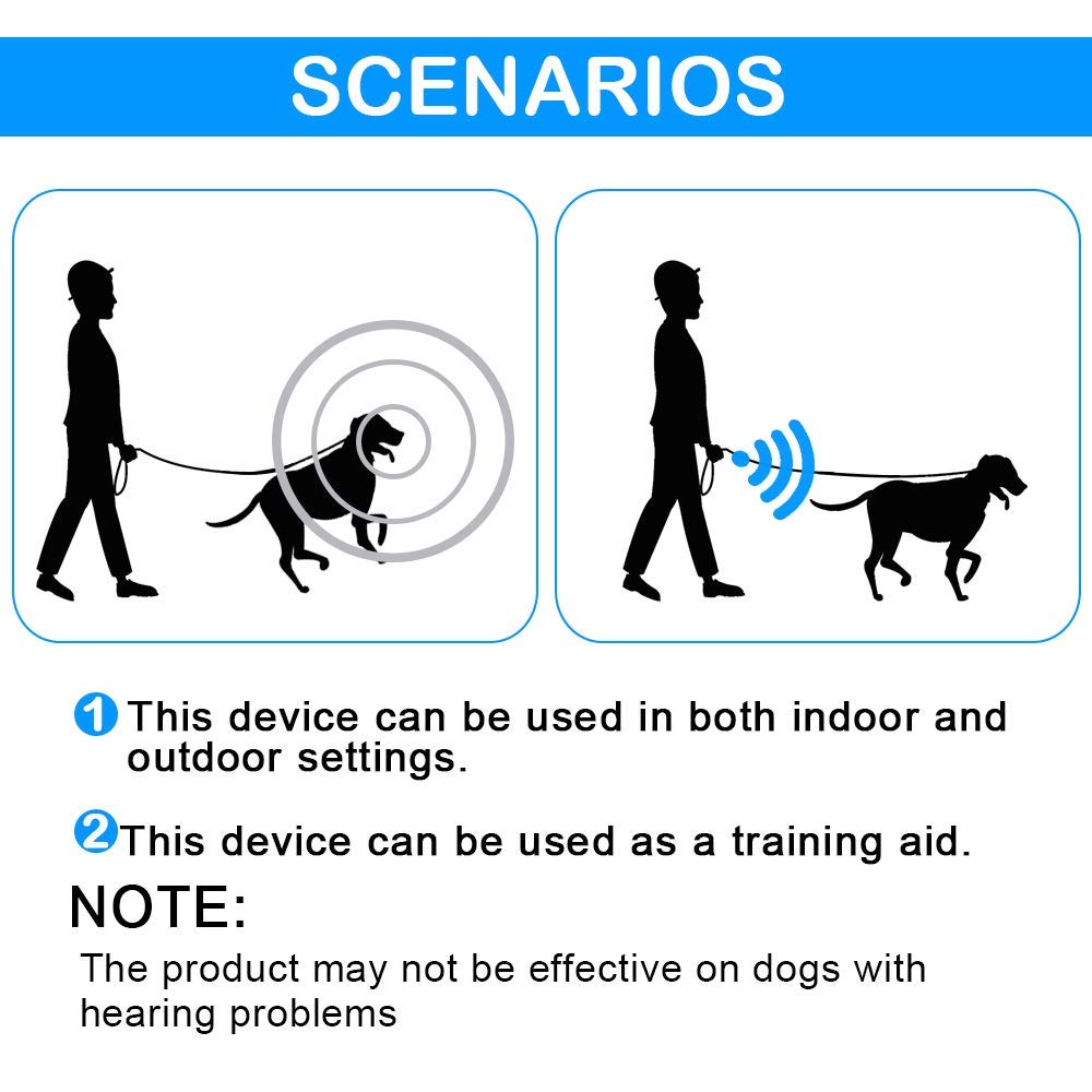 3 in 1 Pet Dog Repeller Whistle Ultrasonic Anti Barking Stop Bark