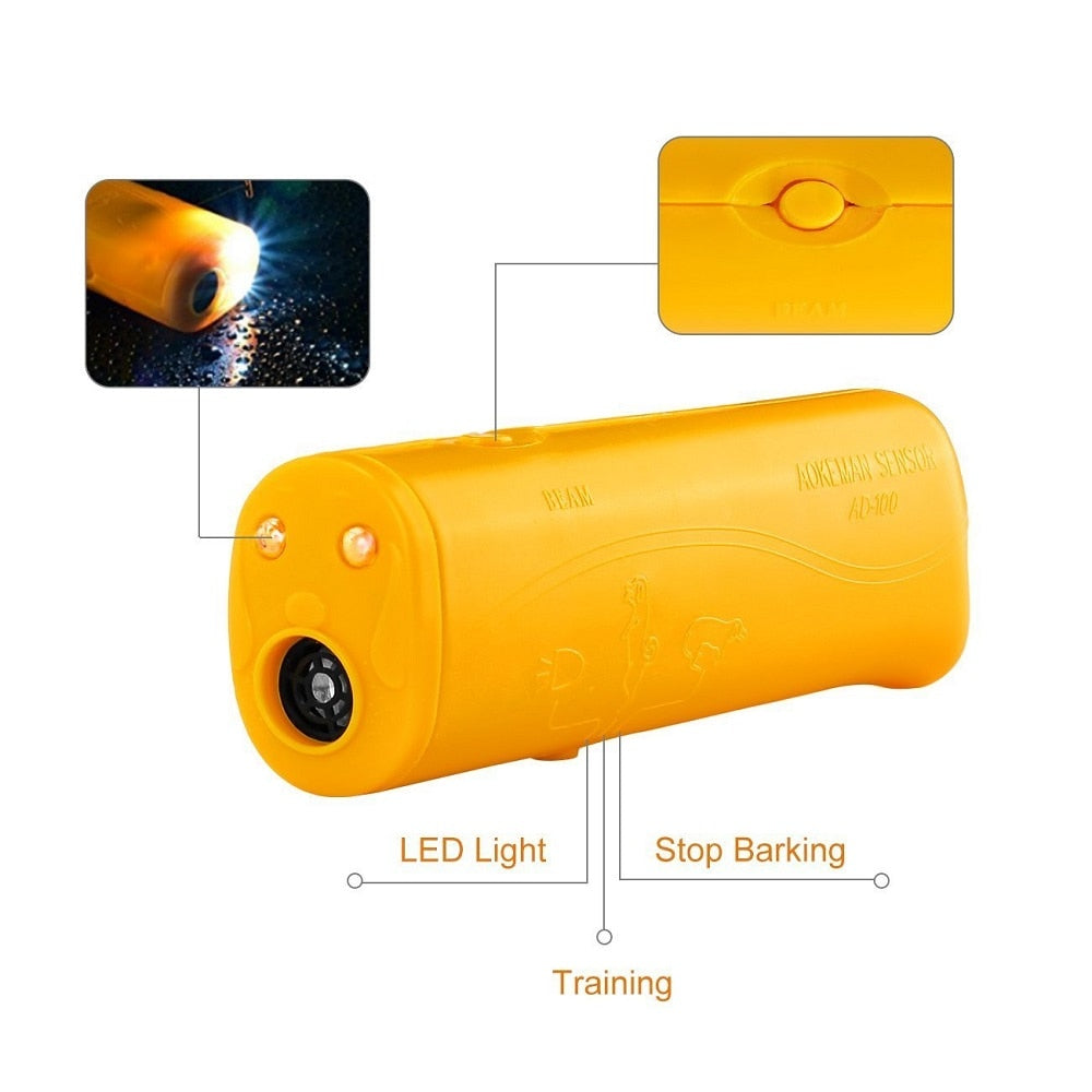 3 in 1 Pet Dog Repeller Whistle Ultrasonic Anti Barking Stop Bark