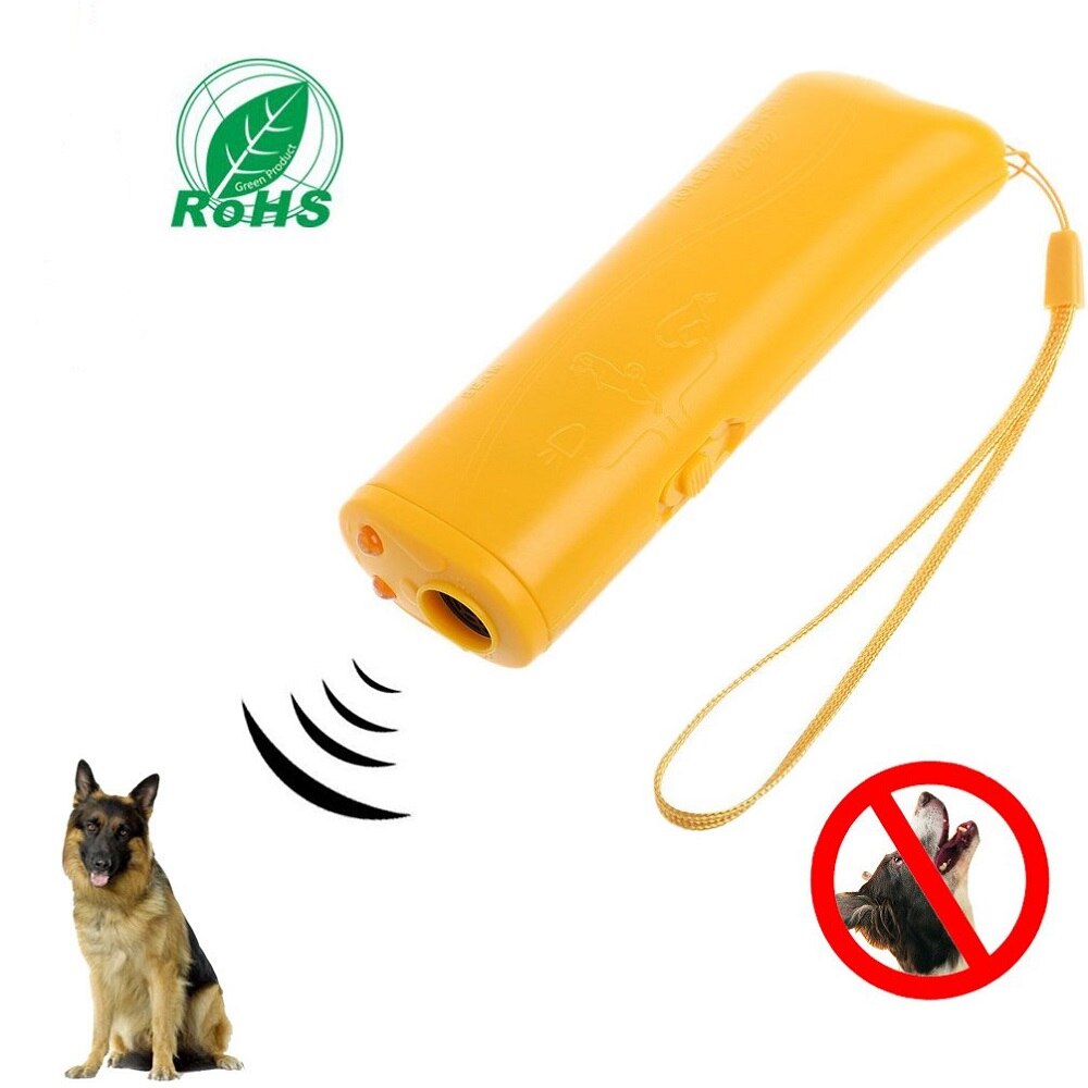 3 in 1 Pet Dog Repeller Whistle Ultrasonic Anti Barking Stop Bark