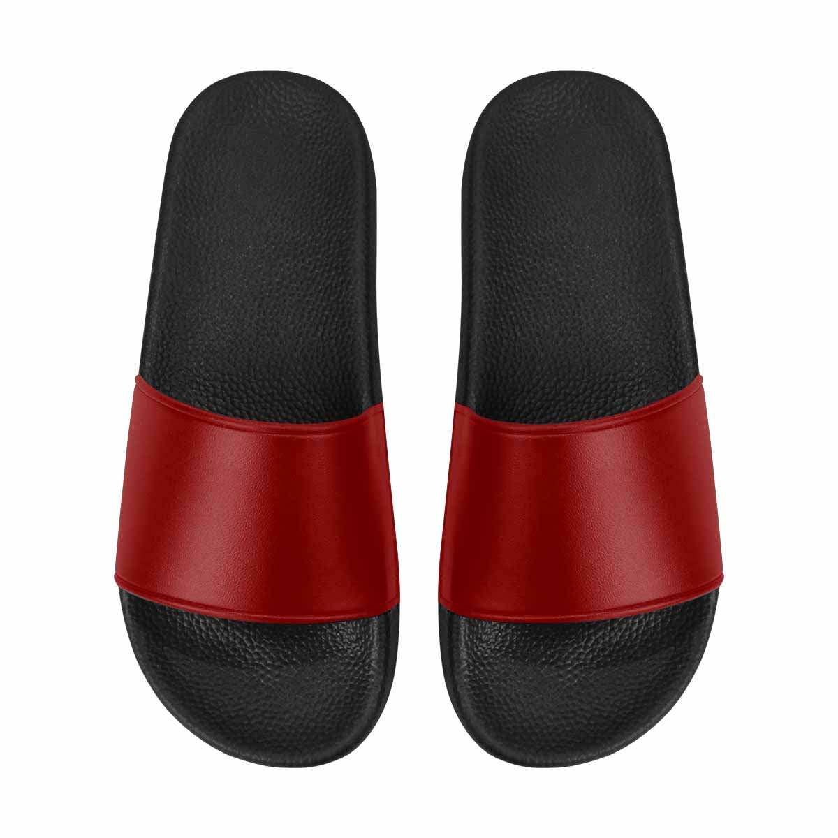 Womens Slide Sandals, Maroon Red