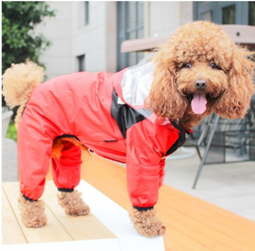 4pc/set Pet Dog Rain Shoes Anti Slip Waterproof Cat Shoe Rubber Boots