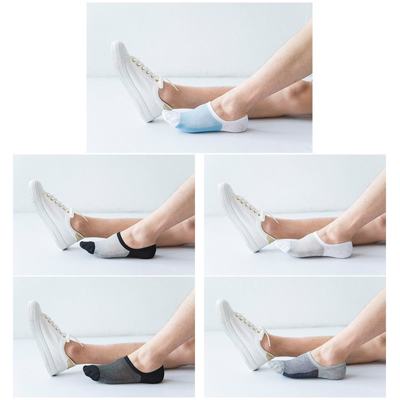 Men Socks Invisible Summer | Men Invisible Silicone Socks | Silicone