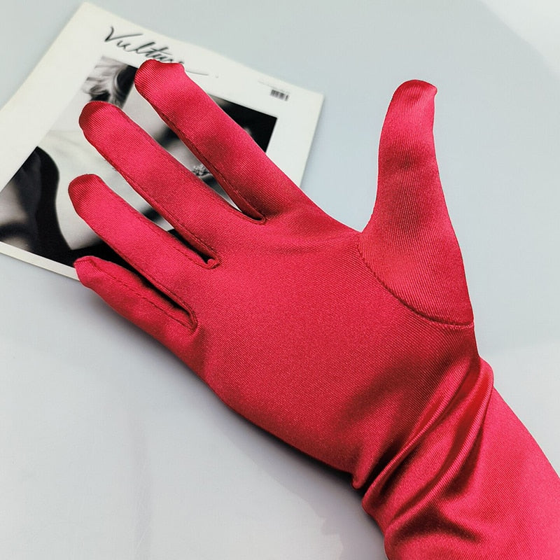 65CM 70CM Lengthen Satin Gloves Women Wedding Evening Party Etiquette
