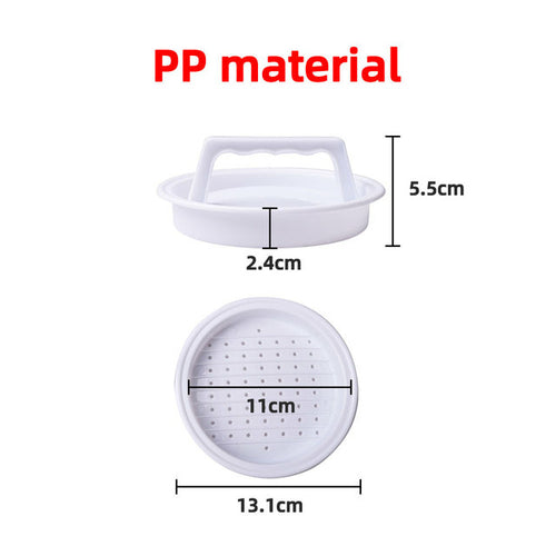 Abs Hamburger Meat Press Maker Round Shape Non-stick Stuffed Burger