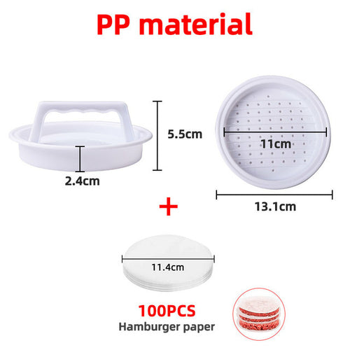 Abs Hamburger Meat Press Maker Round Shape Non-stick Stuffed Burger