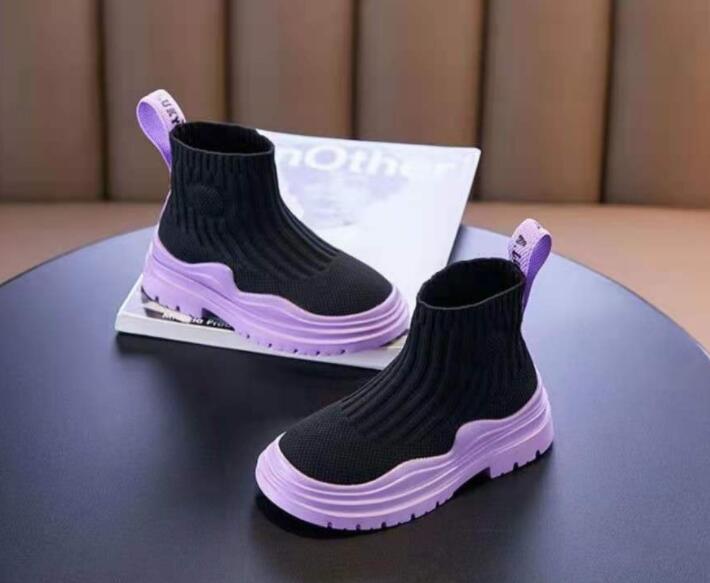 Boy/Girls shoes socks shoes 2022 spring high top boots breathable mesh