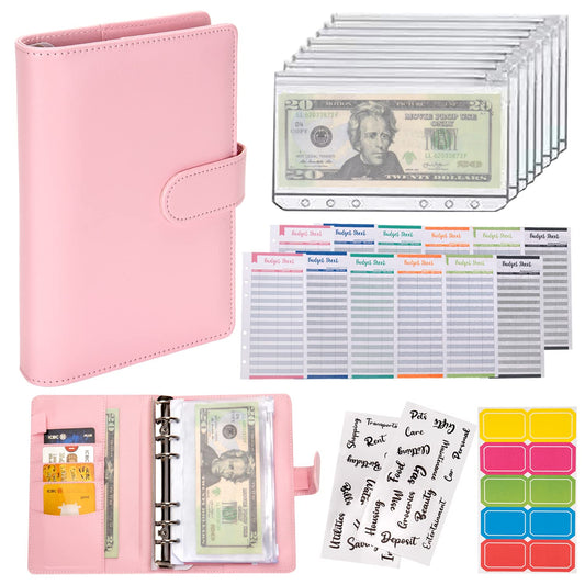 Budget Planner 2023 Cash Envelope Savings Money 6 Holes Binder for