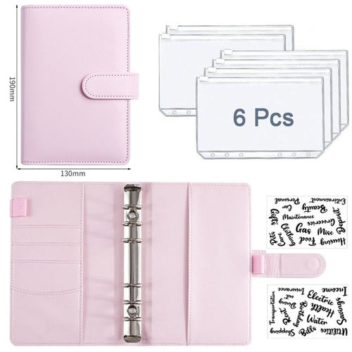 Budget Planner 2023 Cash Envelope Savings Money 6 Holes Binder for