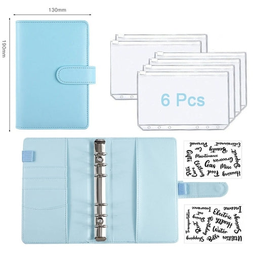 Budget Planner 2023 Cash Envelope Savings Money 6 Holes Binder for