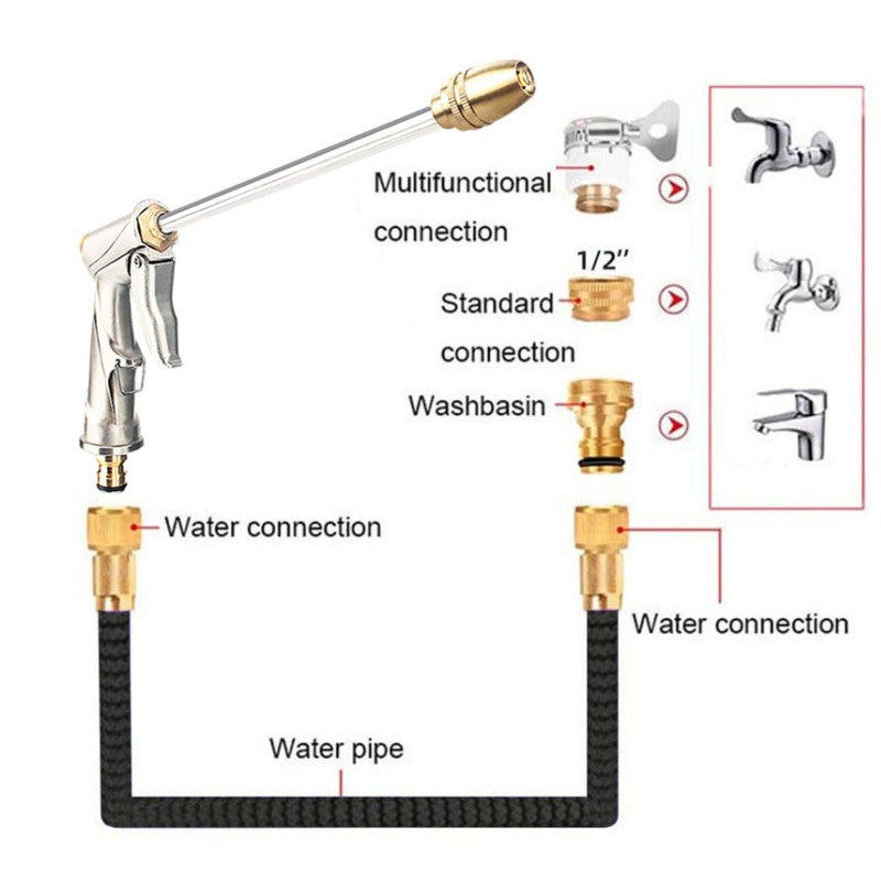 Expandable Magic Hose Pipe High-pressure Car Wash Hose Adjustable