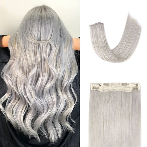 Fish Line Hair Extension Ombre Wire Human Hair Extension Natural Remy
