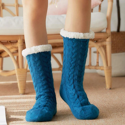 Women Winter Socks Plus Thicken Warm Soft Cotton Sock Home Non-Slip