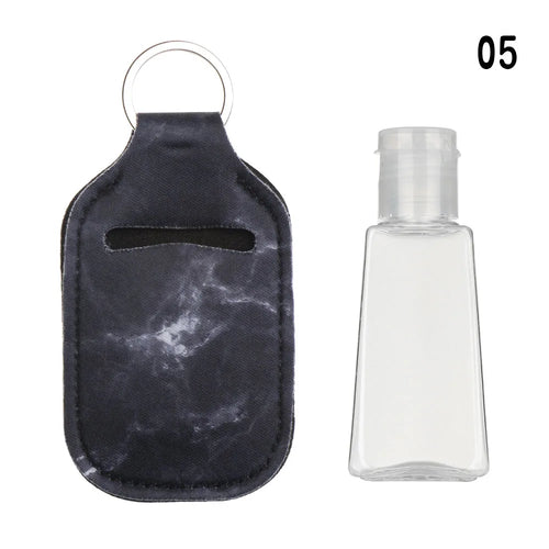 30ml New Empty Hand Sanitizer Bottle Portable Keychain Holder Reusable