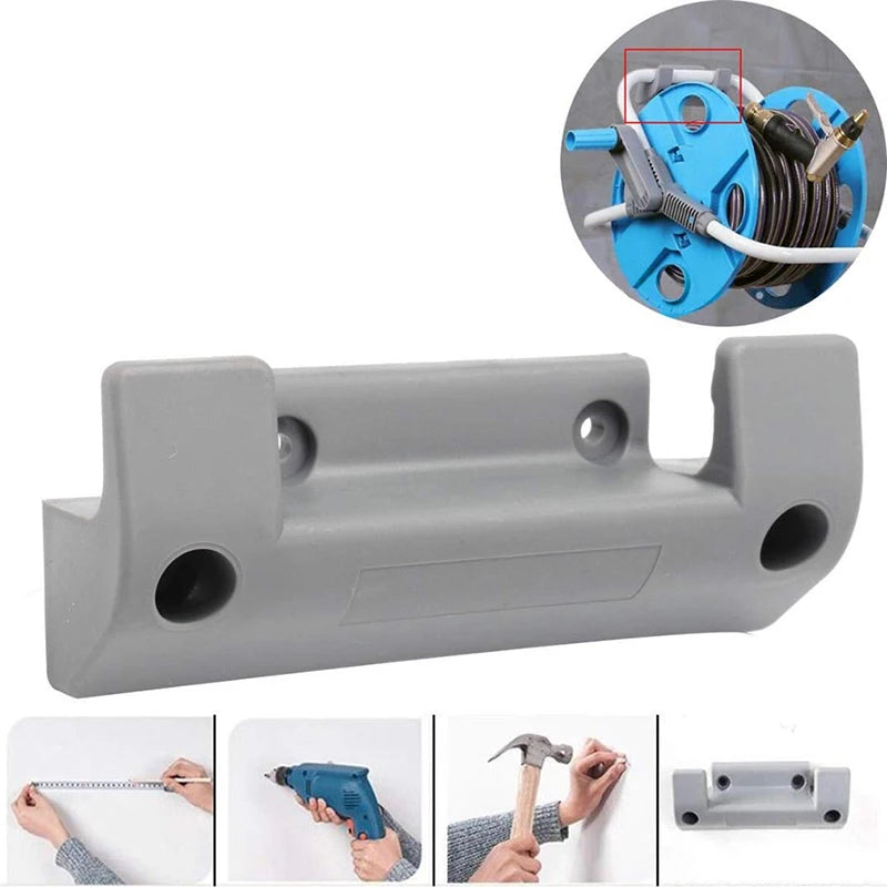 Wall Mounted Garden Hose Pipe Hanger Holder Storage Bracket Shed Fence