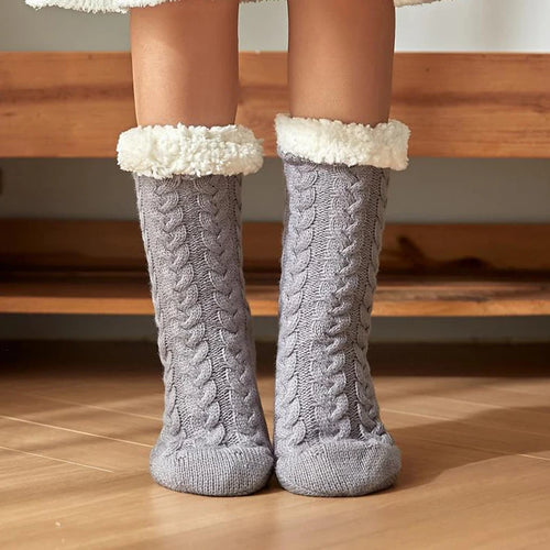Women Winter Socks Plus Thicken Warm Soft Cotton Sock Home Non-Slip