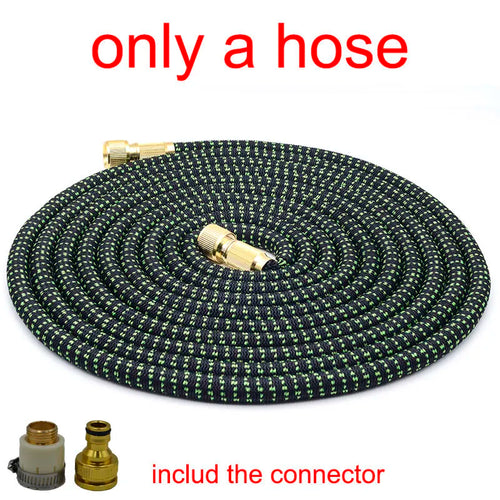 Garden Hose Set With Expandable Water Injector Magic Hose High
