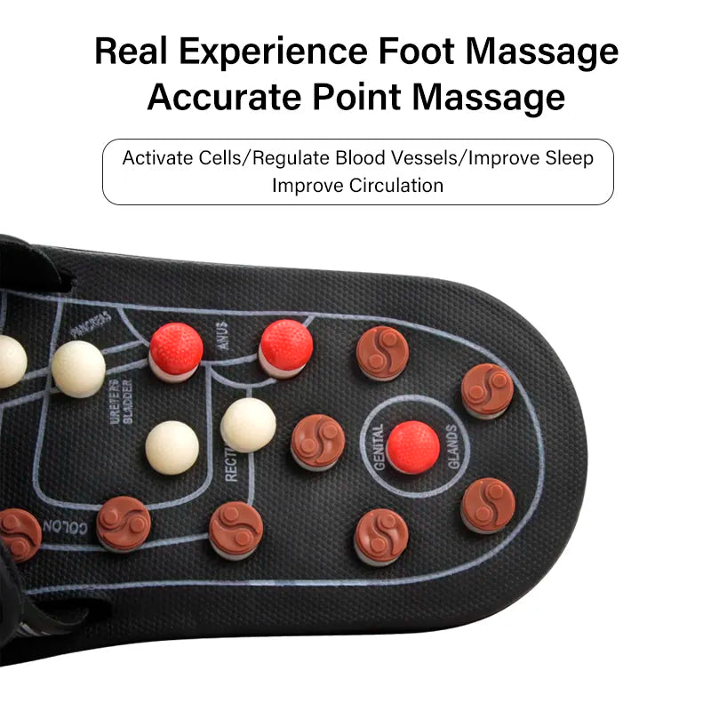 Feet Massage Slippers Foot Reflexology Acupuncture Therapy Massager