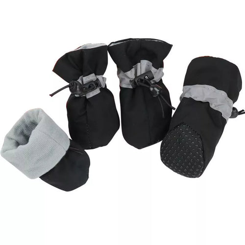 4pcs/set Waterproof Pet Dog Shoes Anti-slip Rain Snow Boot Footwear