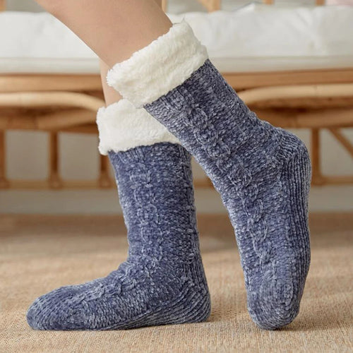 Women Winter Socks Plus Thicken Warm Soft Cotton Sock Home Non-Slip