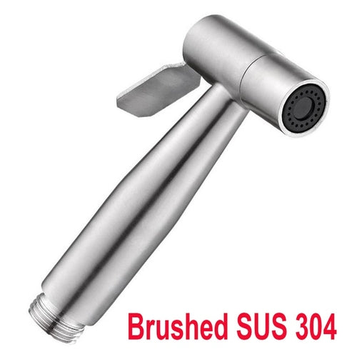 Handheld Bidet Sprayer Set 304 Stainless Steel Spray Gun Shower
