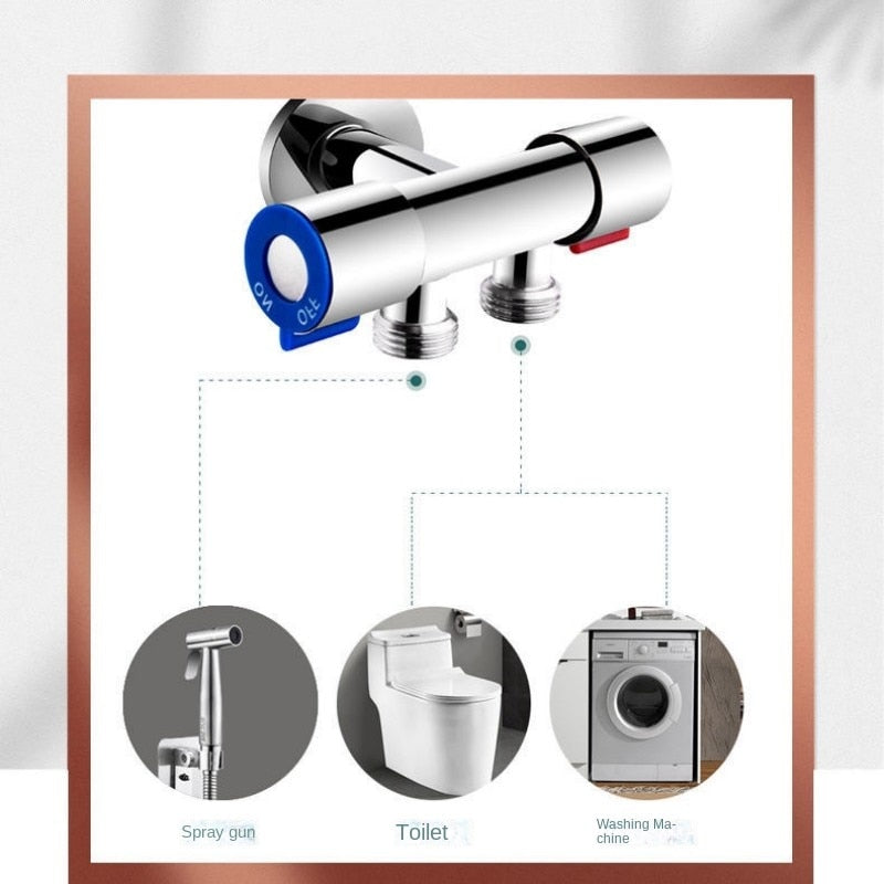 Handheld Bidet Sprayer Set 304 Stainless Steel Spray Gun Shower