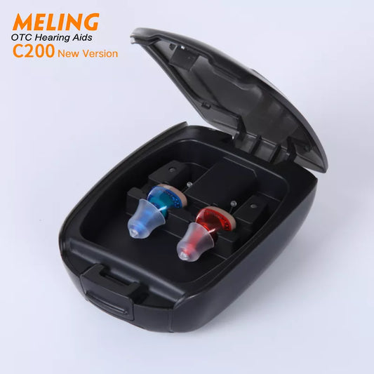 C200 Melinghearing Rechargeable Digital Wireless Hearing Aids Mini ITC